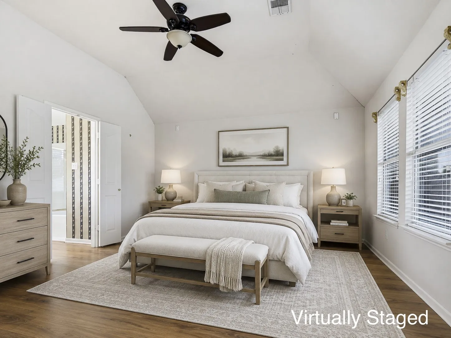 Primary Bedroom Virtually Staged