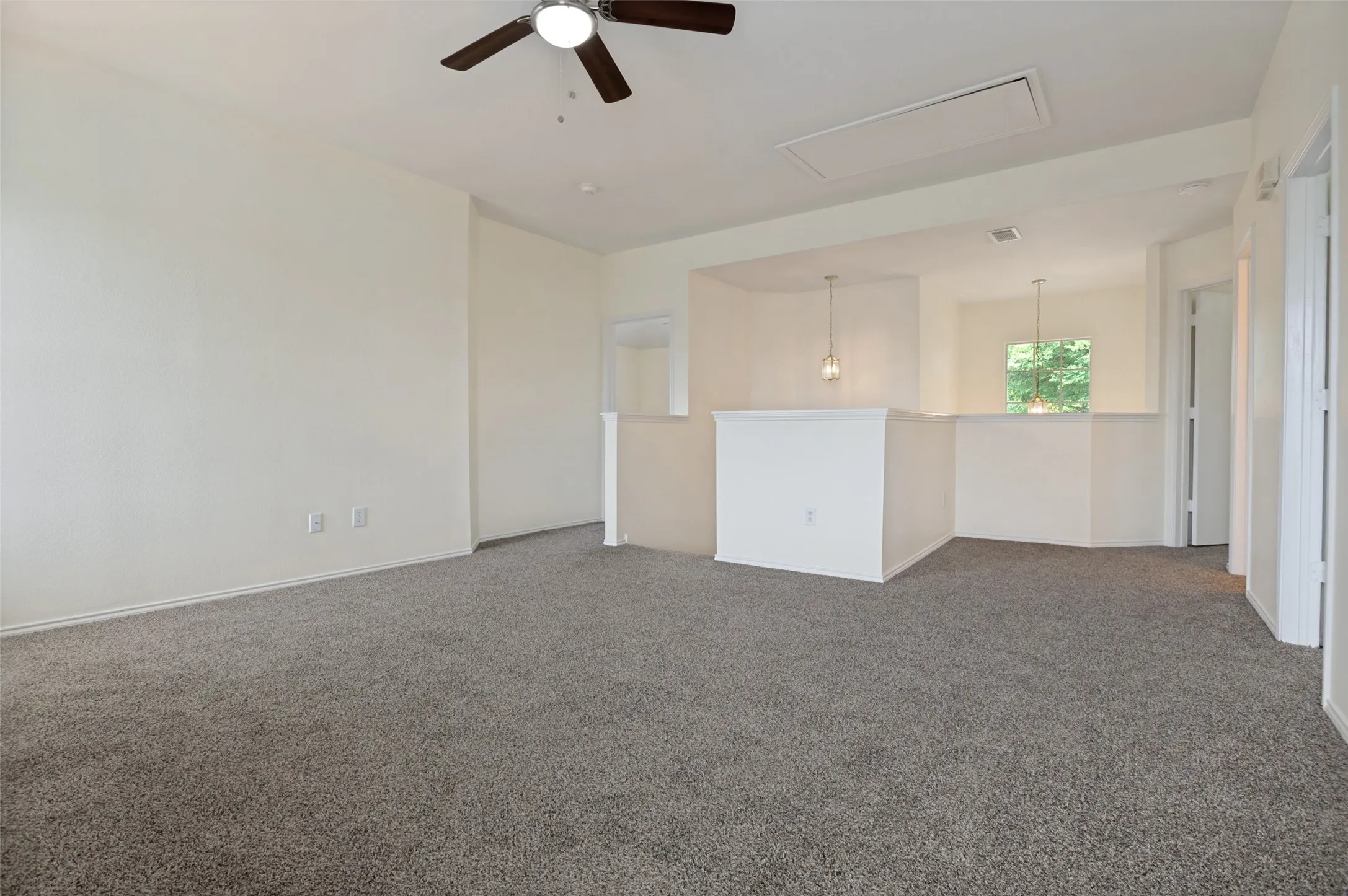 Upstairs living area