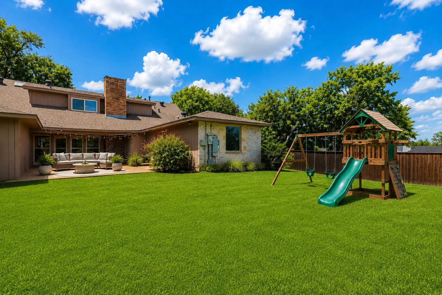 oversized backyard