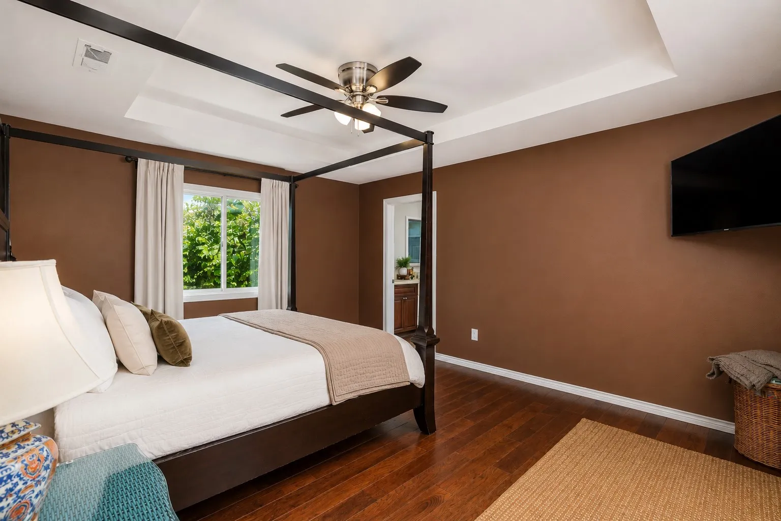 main level primary bedroom