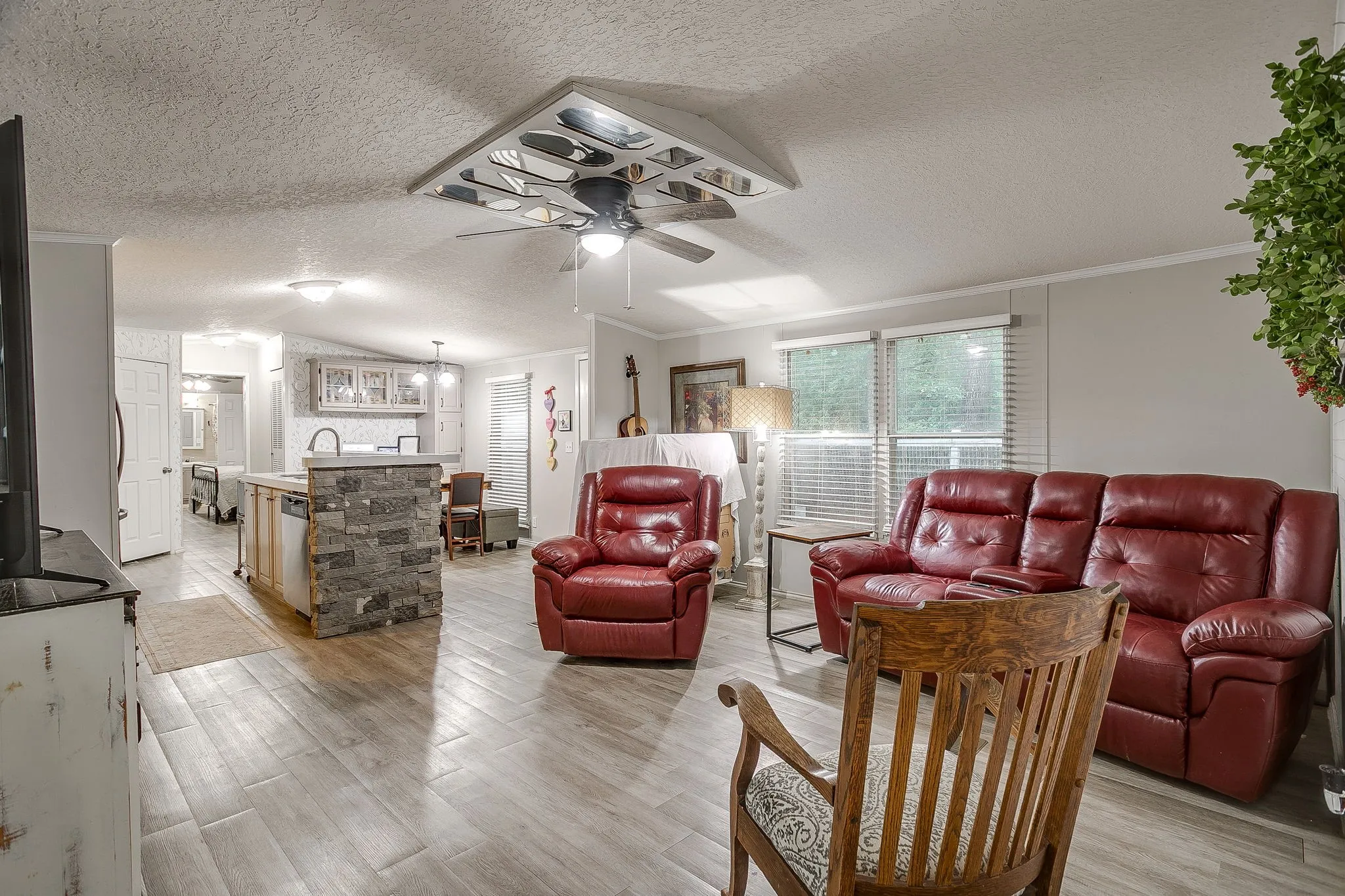 Mobile home living room