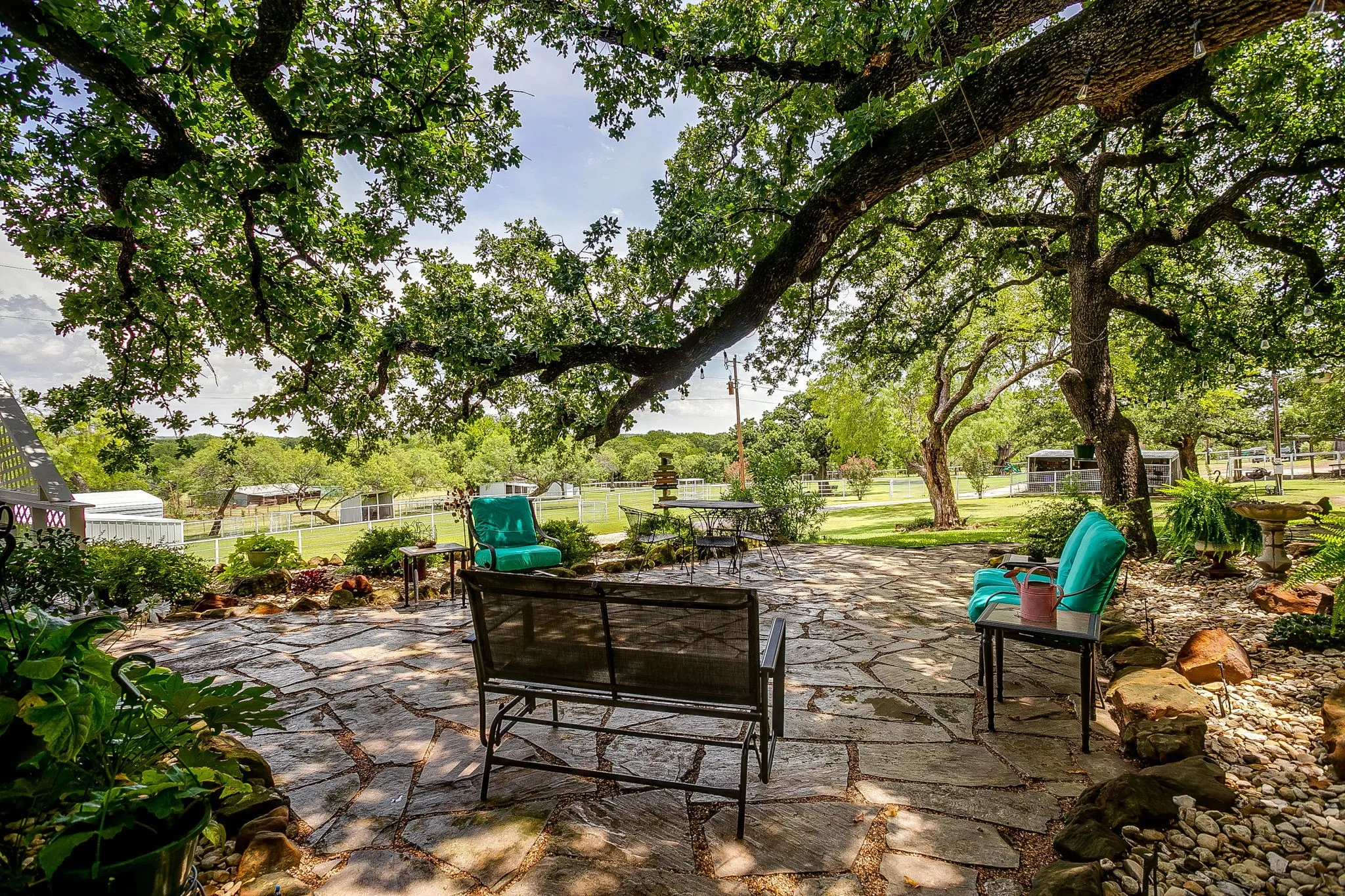Shaded courtyard