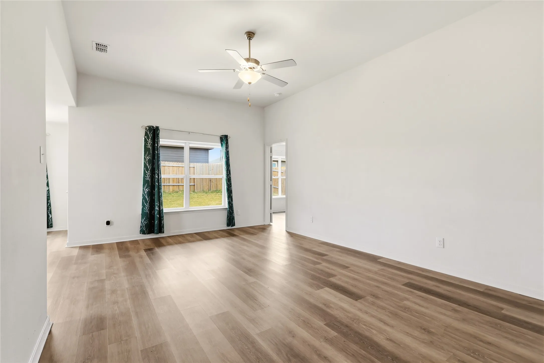 Main Living Space with vinyl-plank flooring.