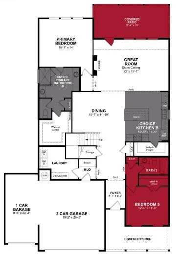 Beazer Homes Verandah Parker Floorplan.