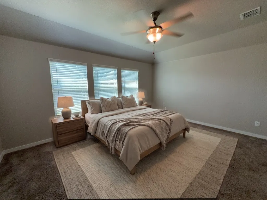 Virtually staged. Furniture and decor are not included.