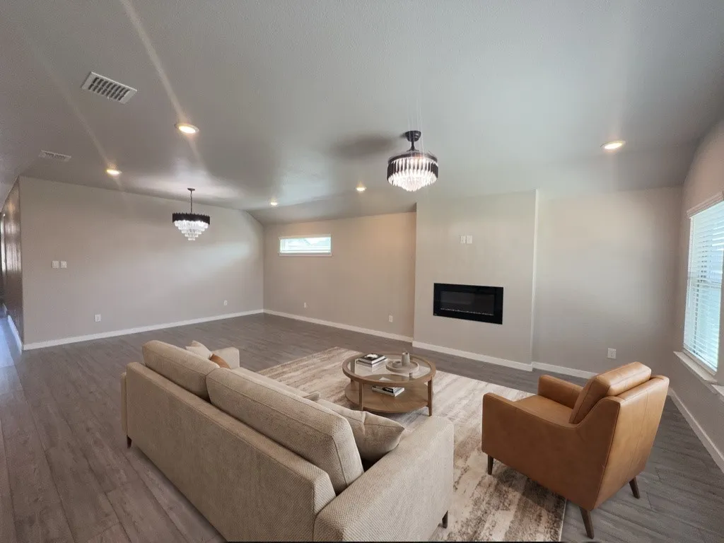 Virtually staged. Furniture and decor are not included.
