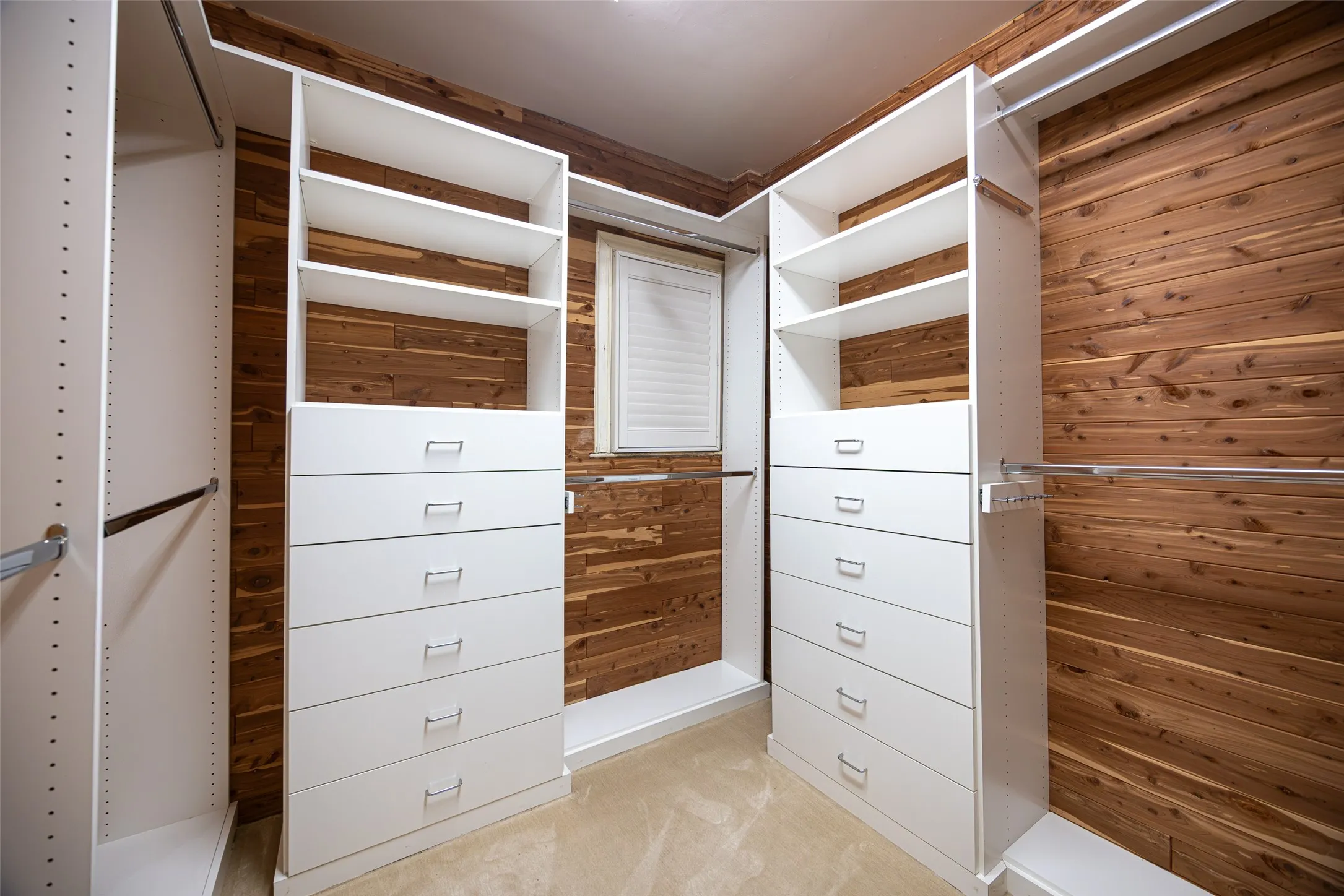 Fully Lined Cedar Custom Closet Primary