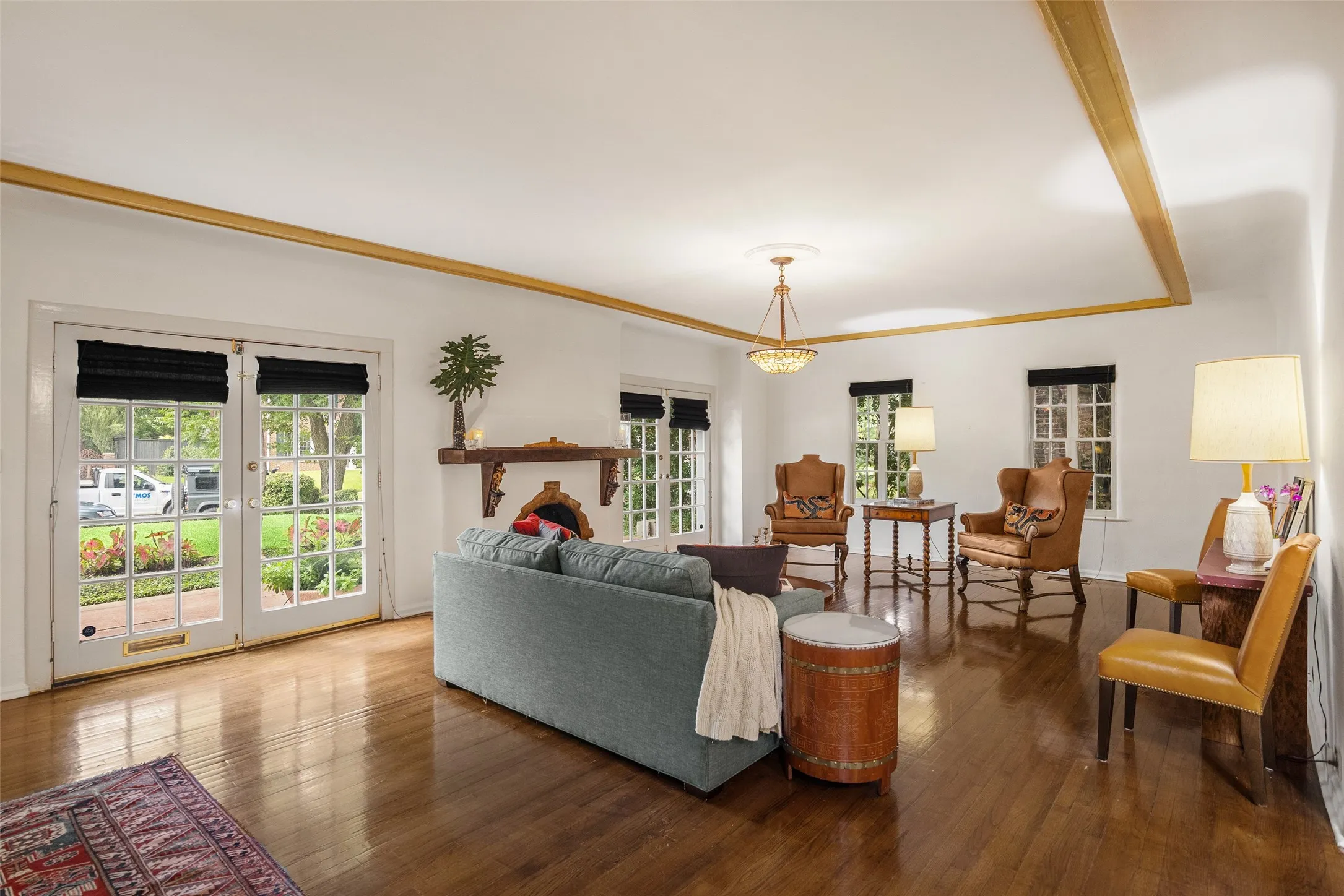 French Doors open to Front Patio