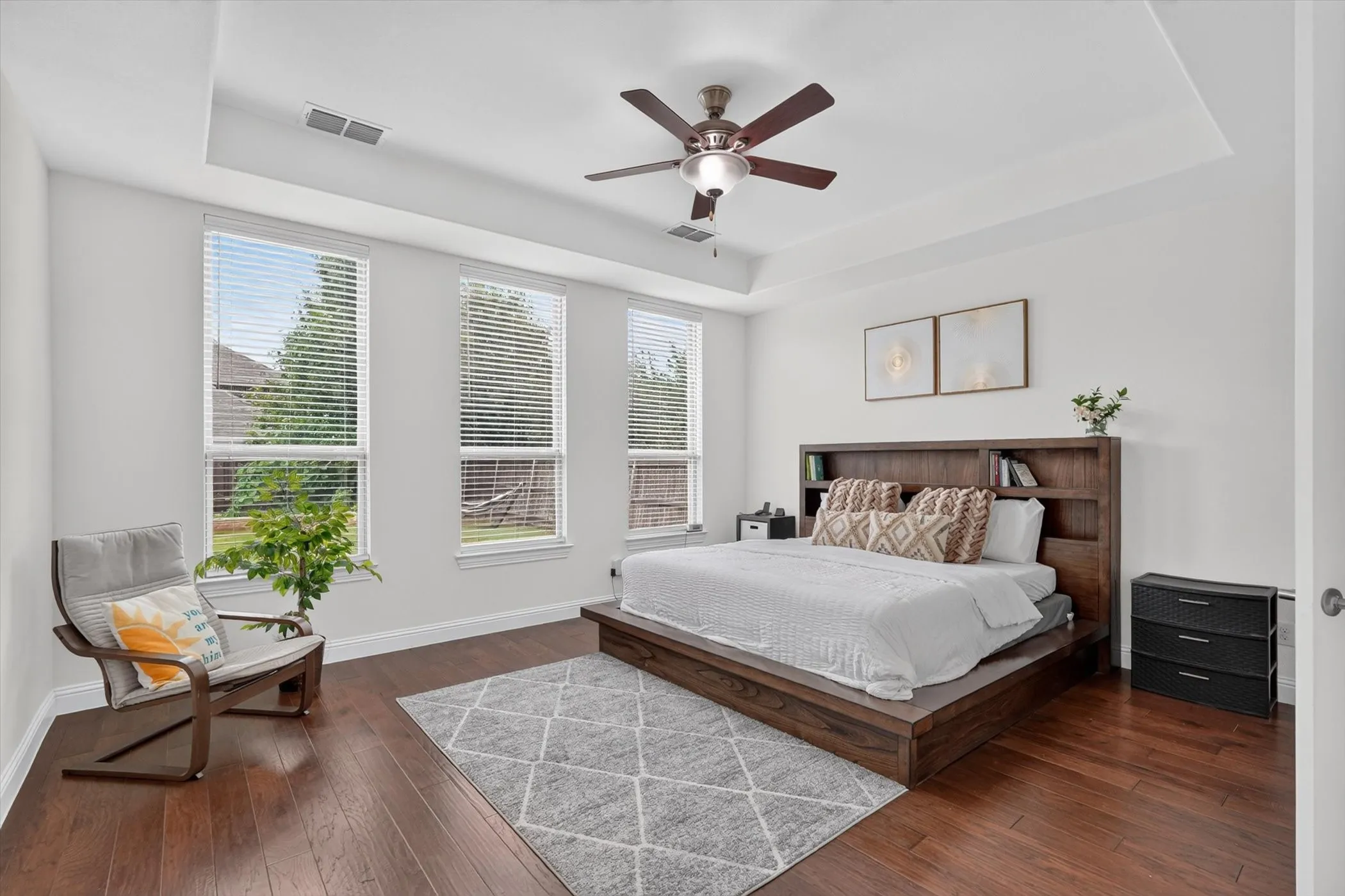 First floor primary bedroom with sitting area.