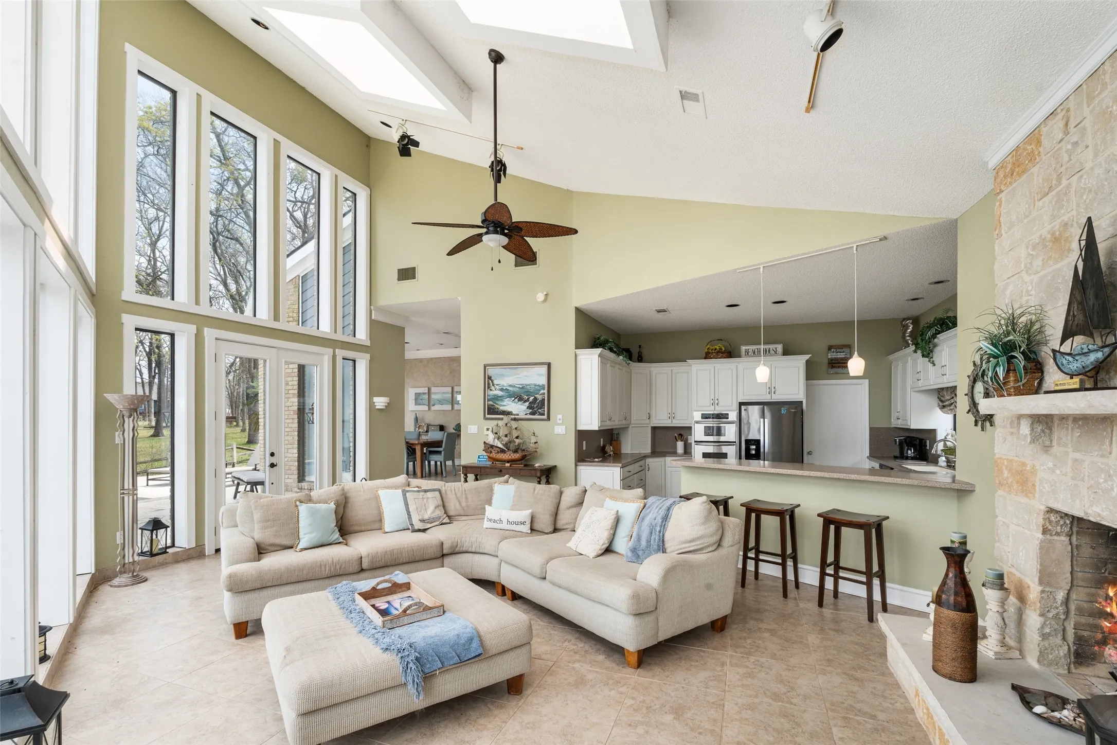 Open Concept Living Room & Kitchen
