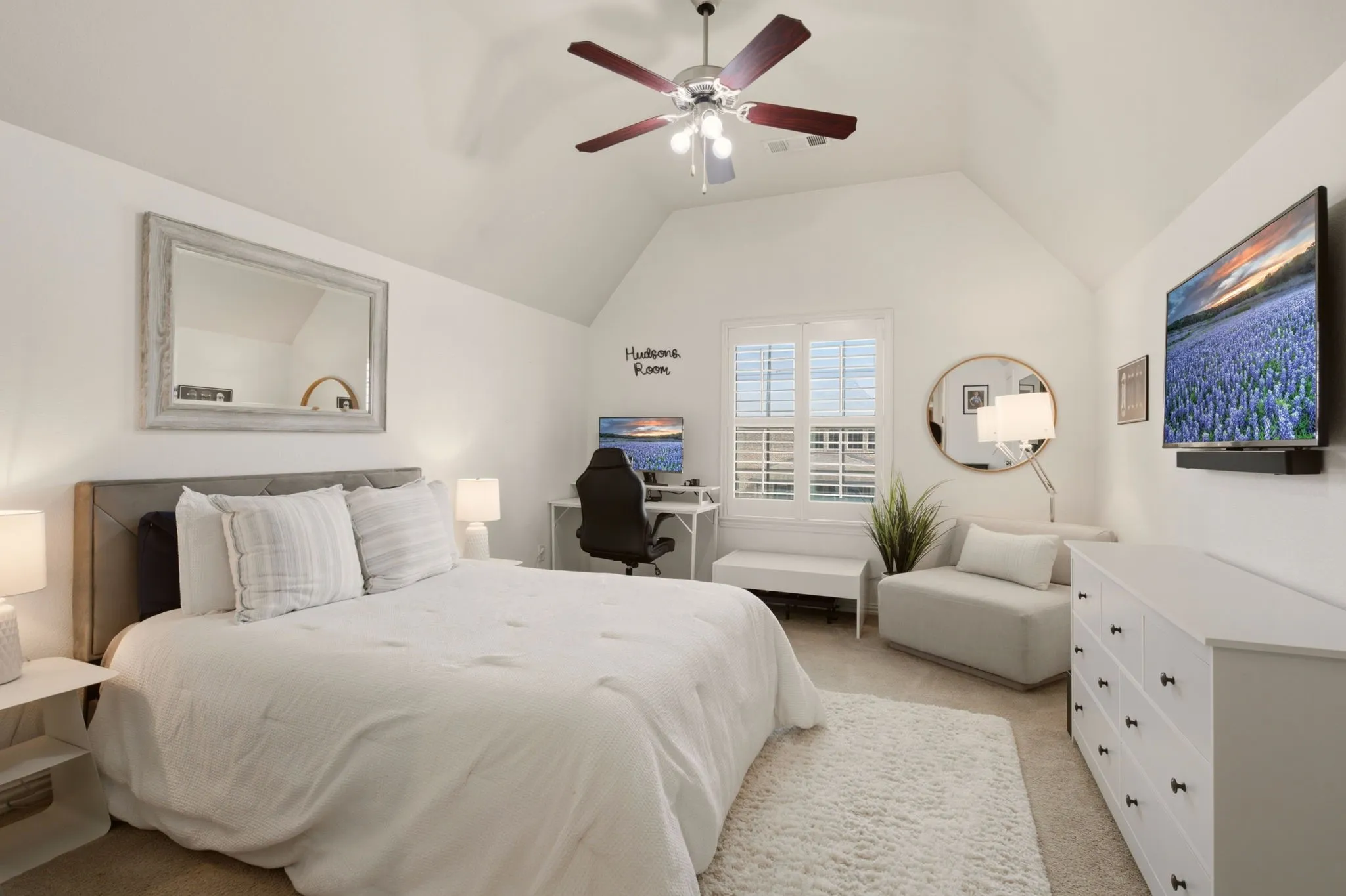 Another generously-sized bedroom #5 upstairs.