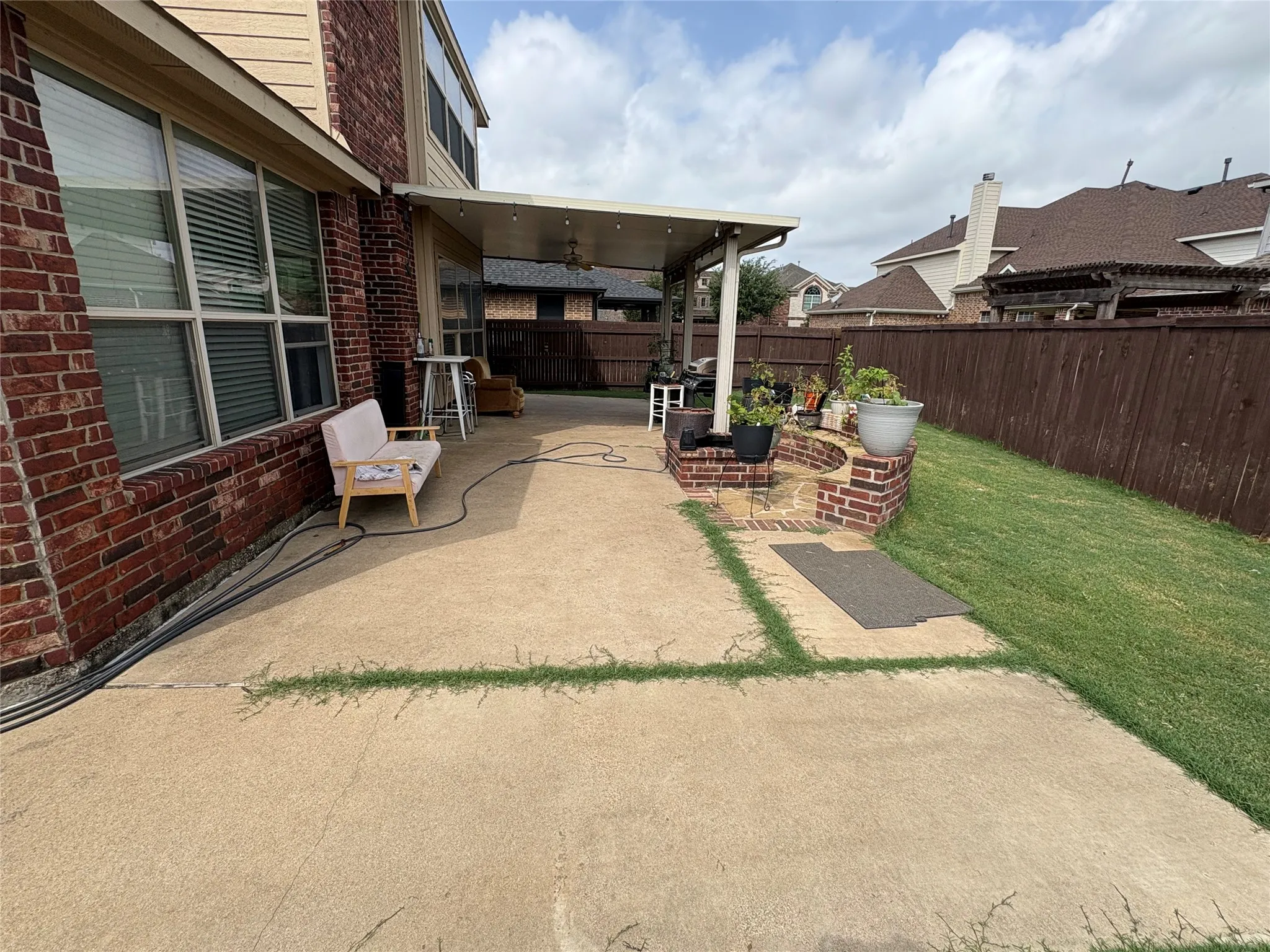 Patio and Fire Pit Area