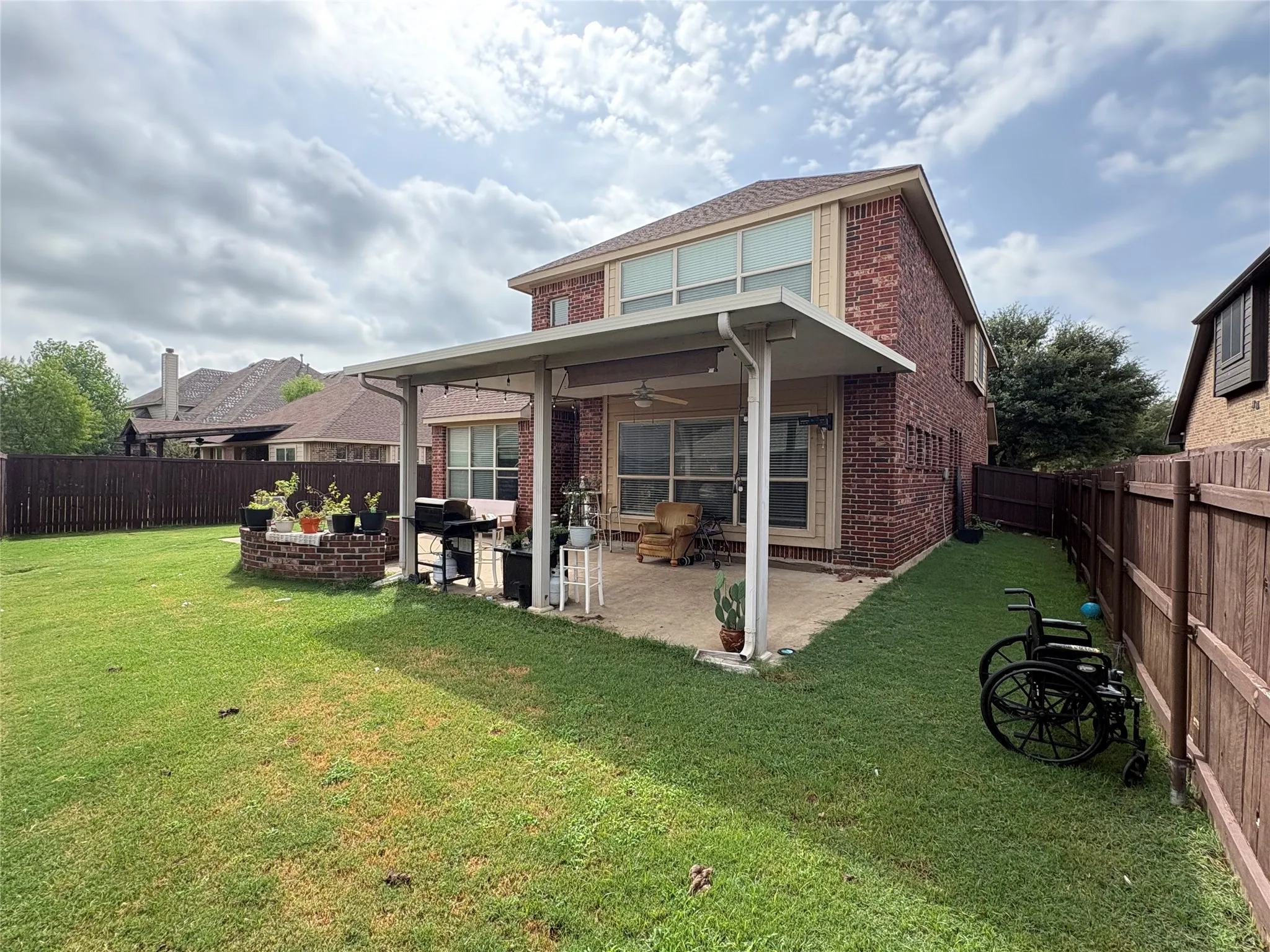 Covered Patio and Firepit