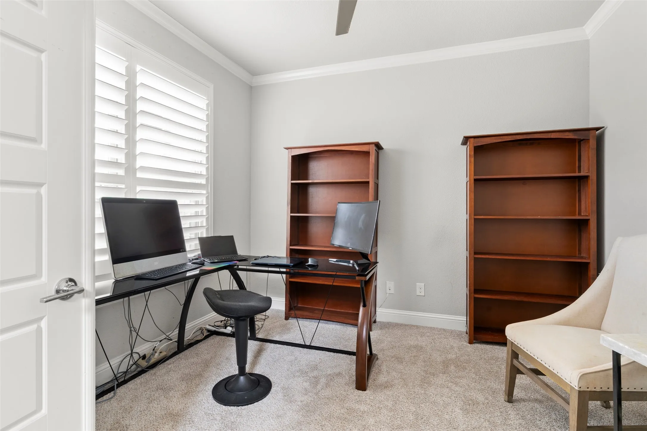 Office with double doors