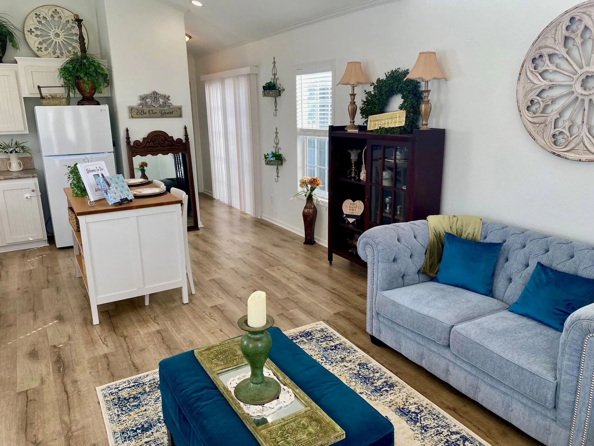 Cottages A & B - The open-concept layout connects the living area, dining space, and kitchen, creating a bright, comfortable space that lives larger than its footprint. Designed for everyday ease, it's one of the features that helps these tenant-occupied cottages generate dependable rental income.