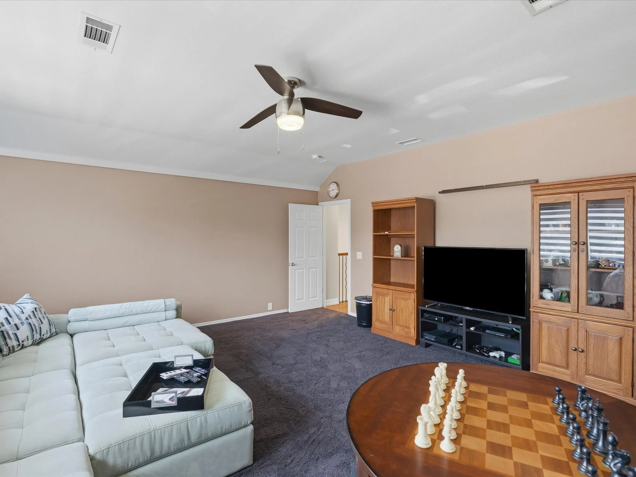 Upstairs family or media room