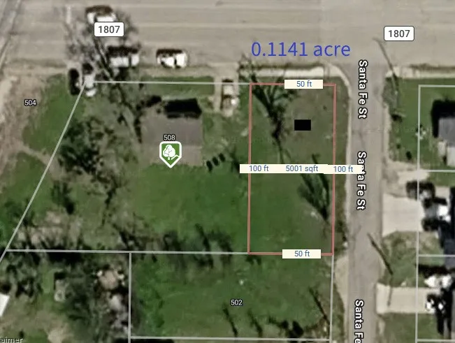 Property Survey. Depicting the property boundaries, dimensions, and acreage