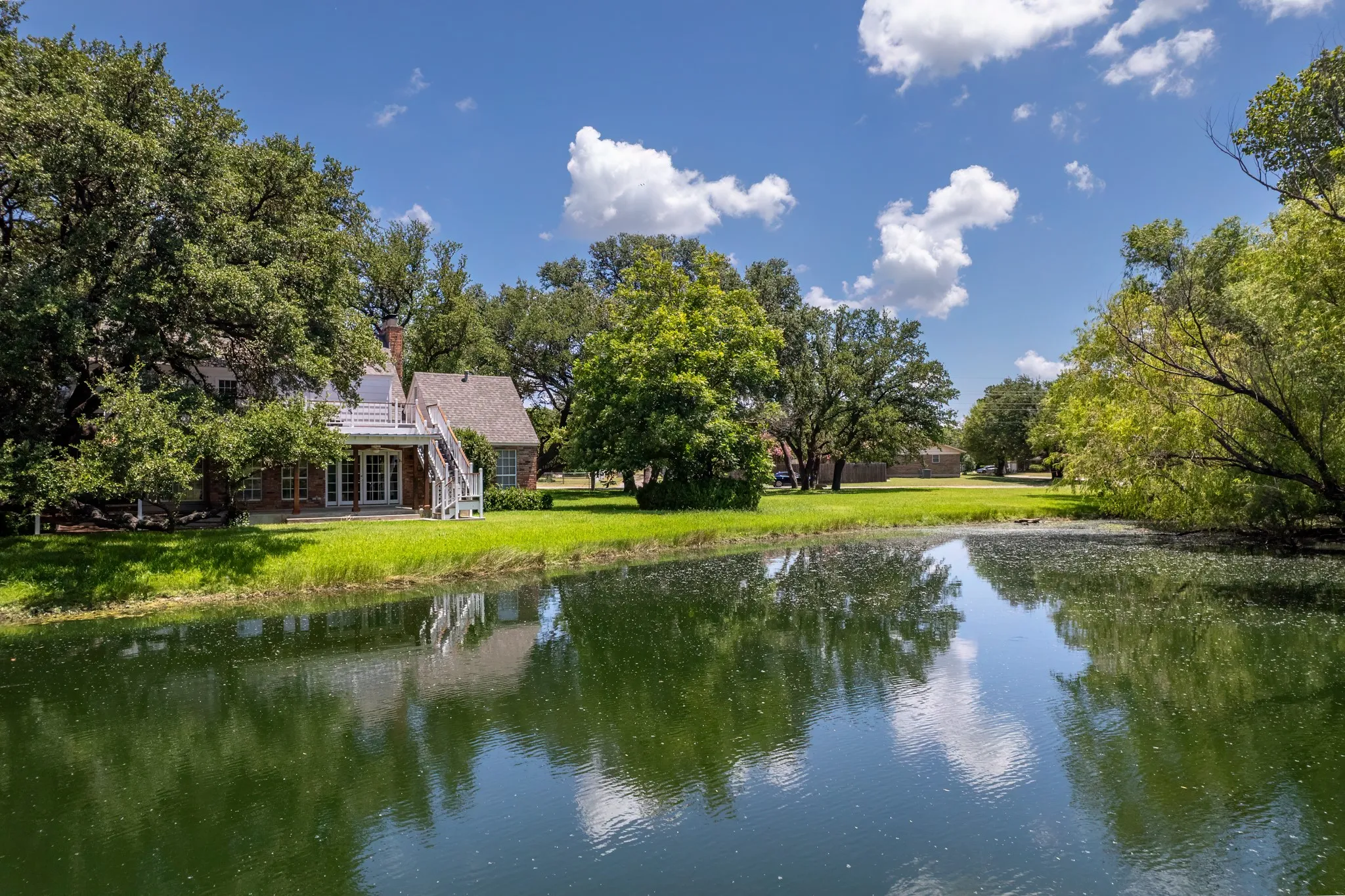 Approximately 1 acre pond stocked with largemouth bass & channel catfish