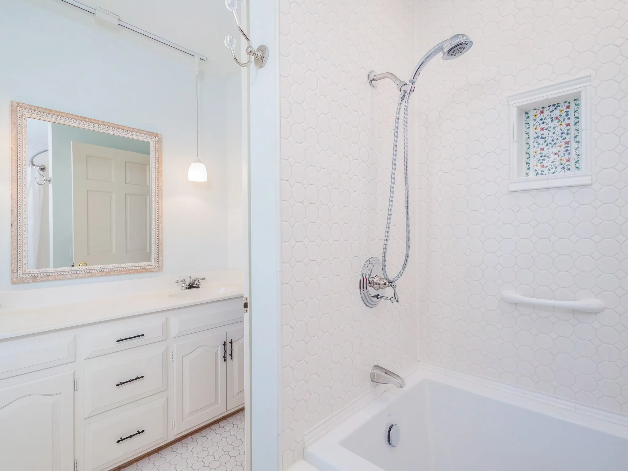 Mail upstairs bathroom with $5,000 French soaking tub