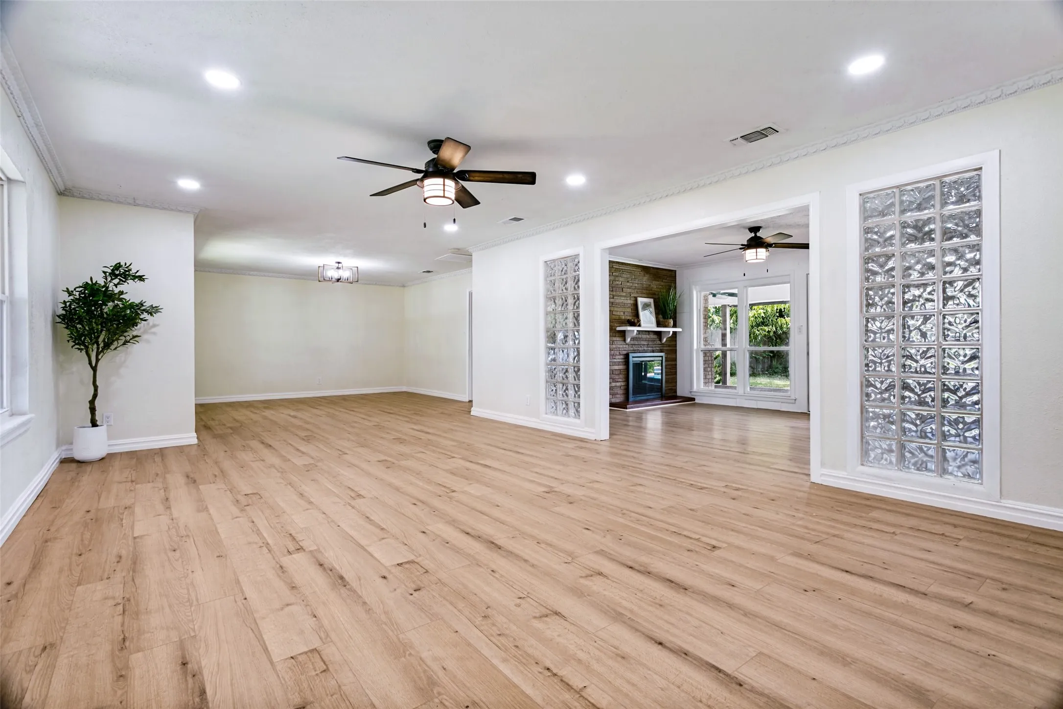 open area- dining and living spaces