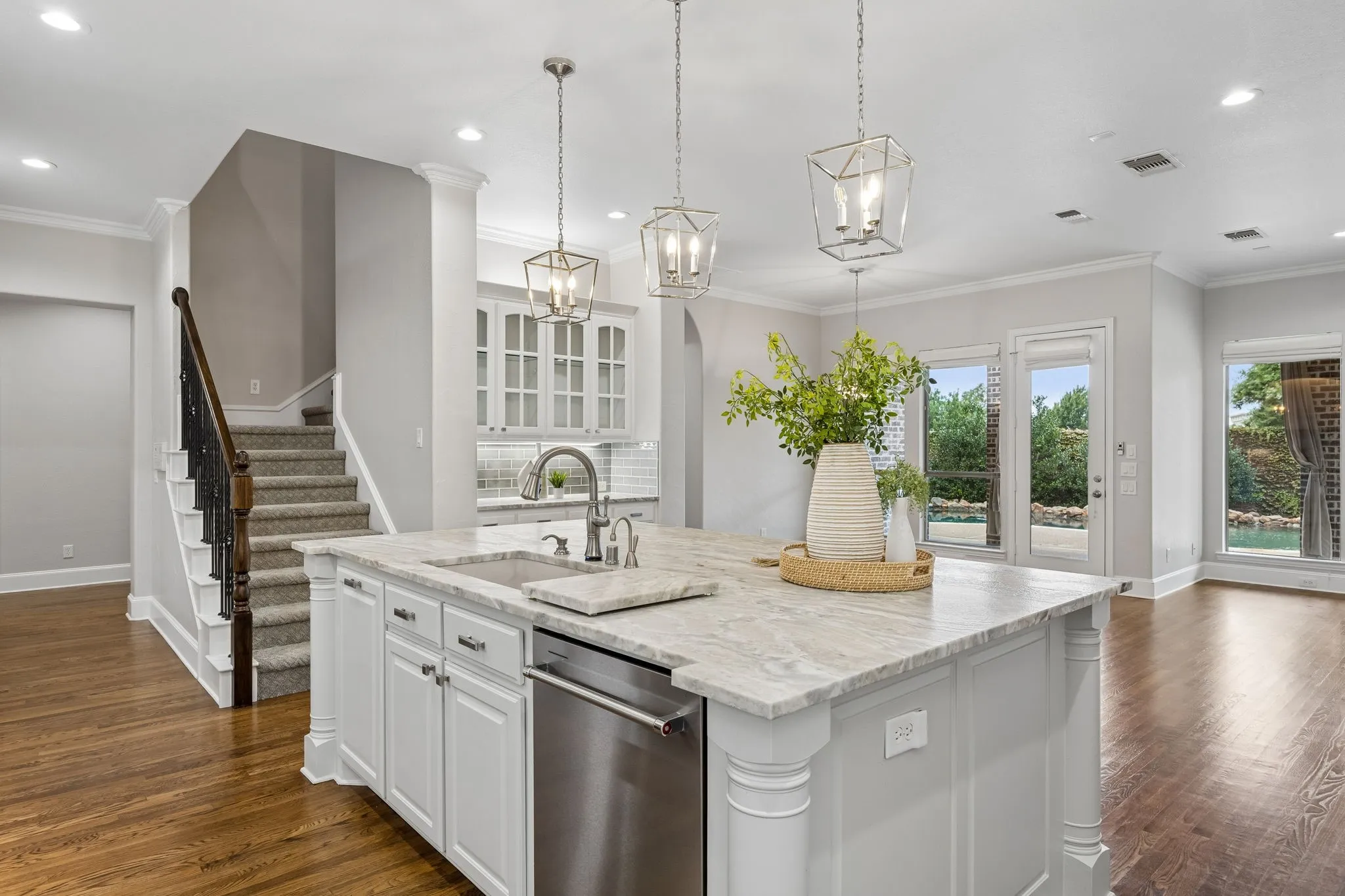 Open concept floor plan