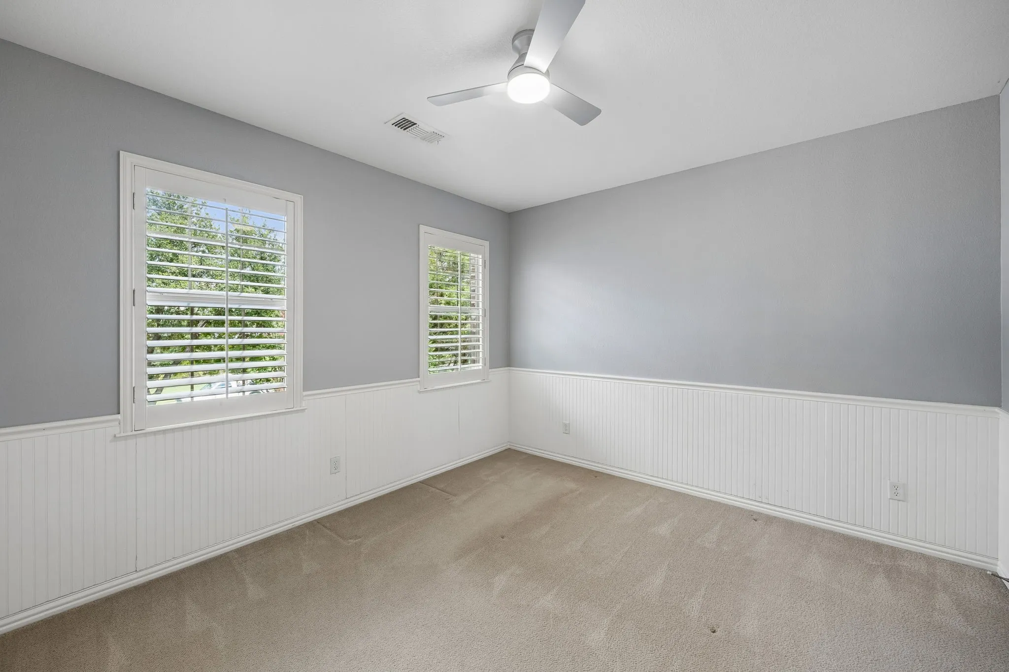 Four secondary bedrooms, one is located on the first floor
