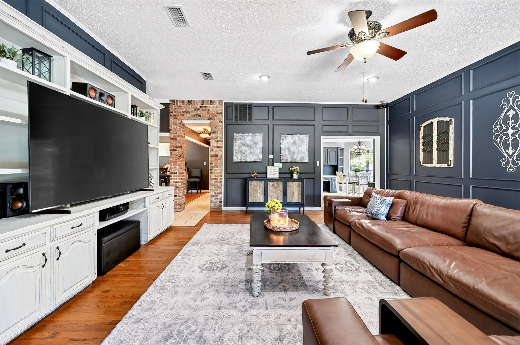 Built-ins add an elevated look.