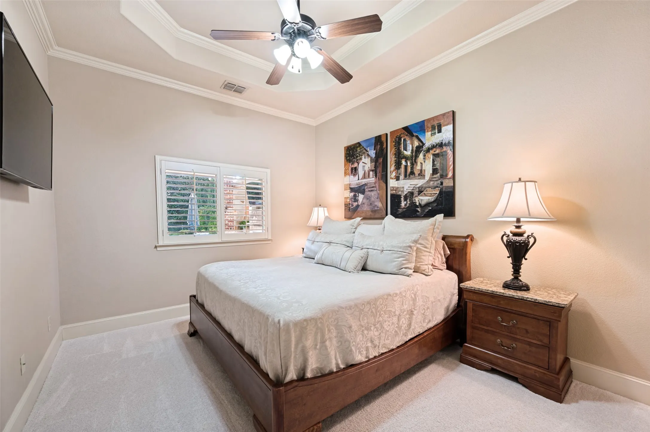 separated second bedroom located on the first floor with ensuite bathroom.