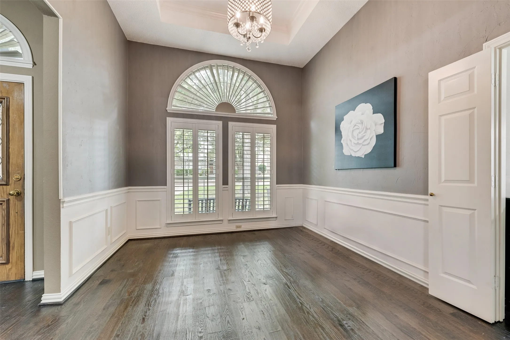 Formal Dining with real hardwood flooring!