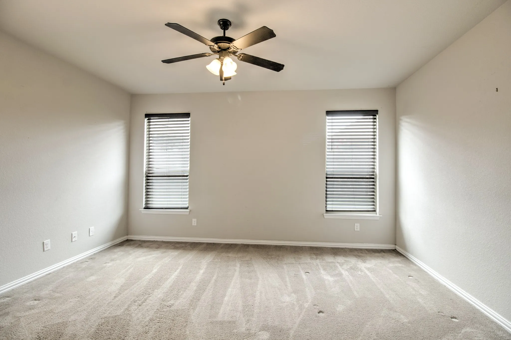 Neutral tone walls with textured finish