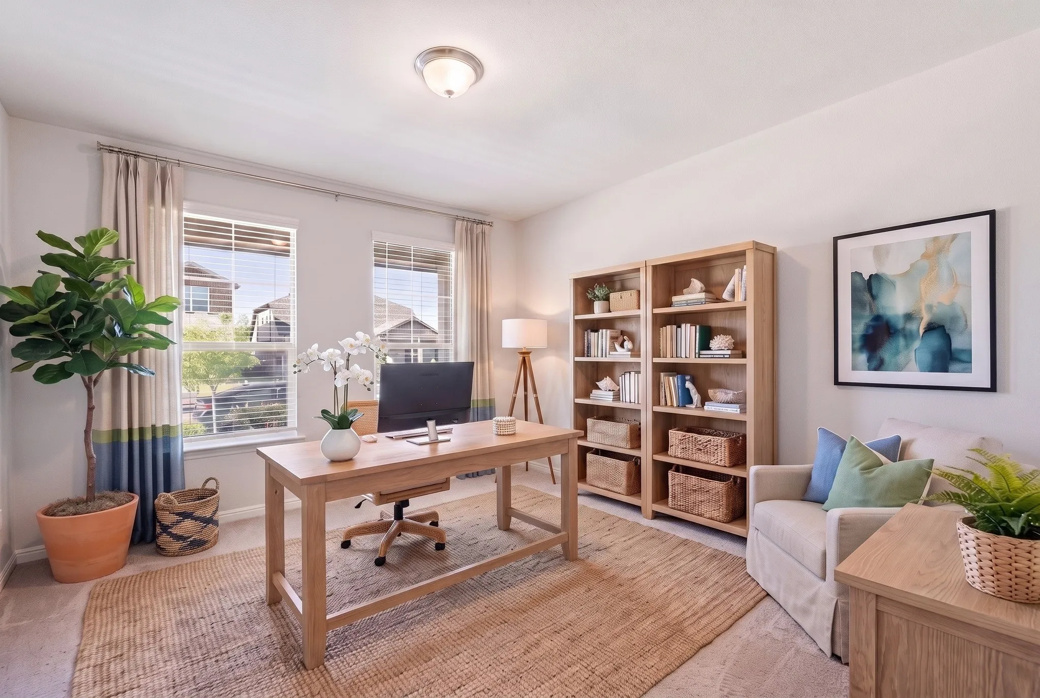 Virtually Staged Office