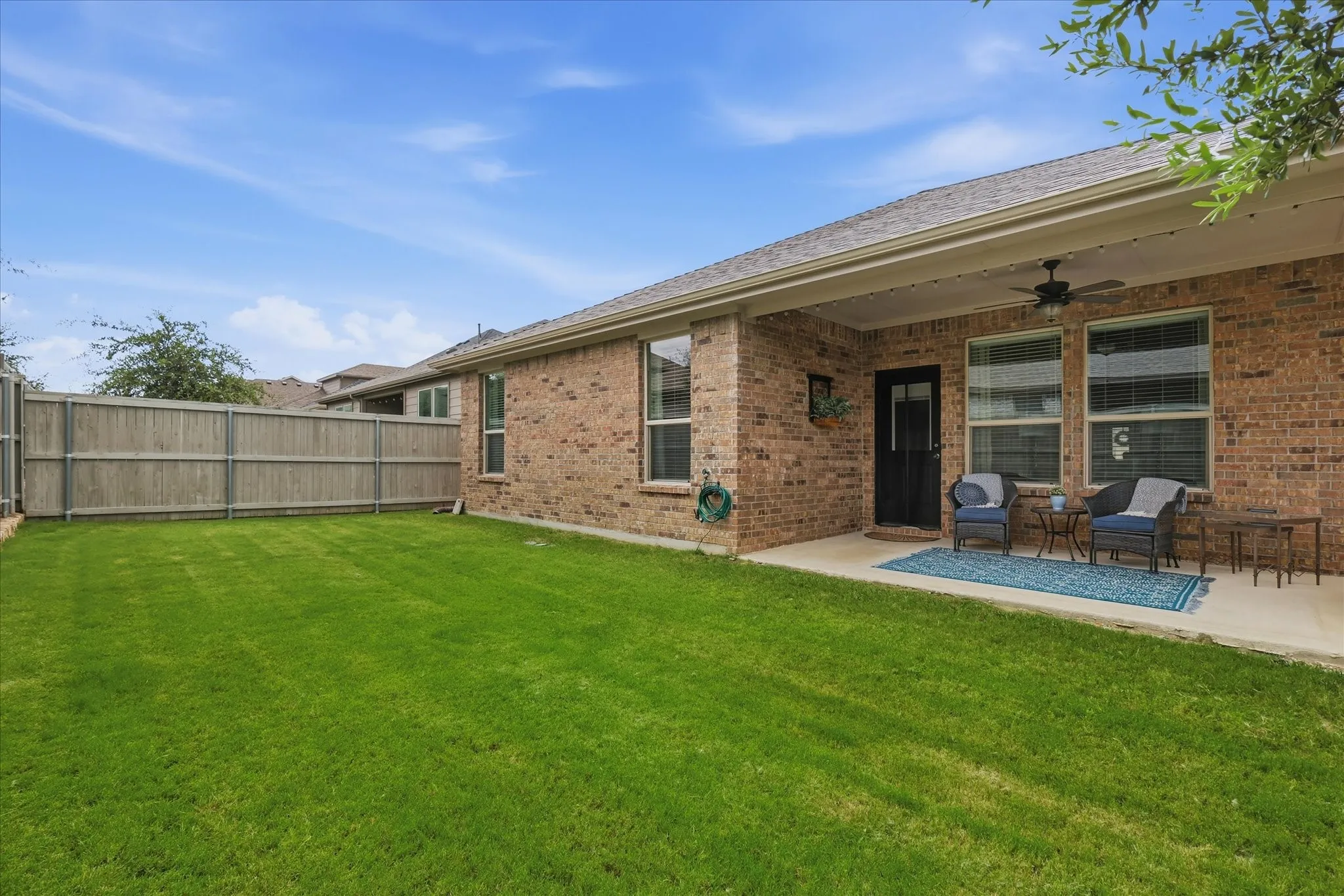 Huge yard, plenty of room for the dog!