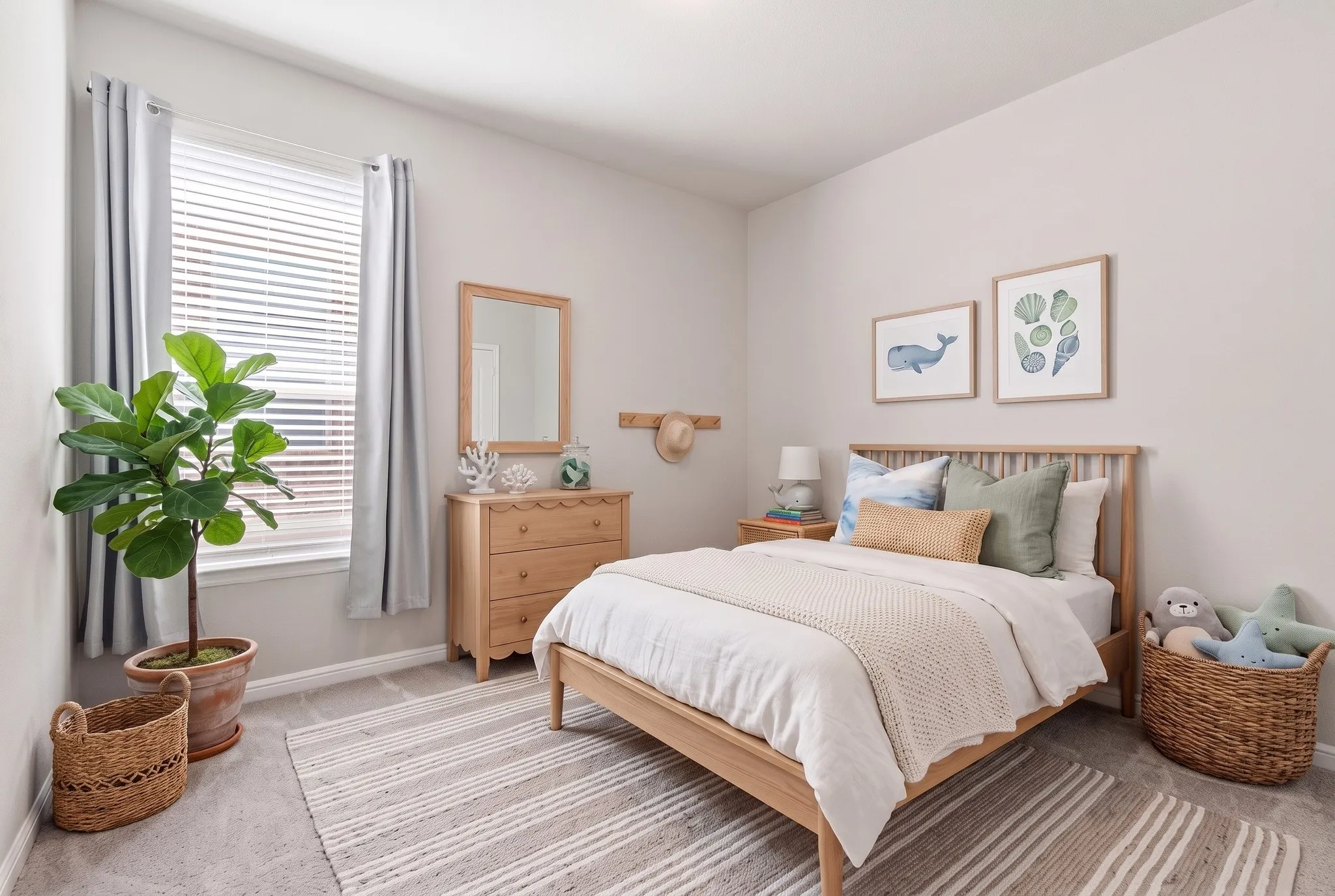 Virtually Staged Bedroom