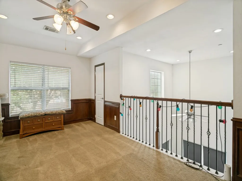 large upstairs living area