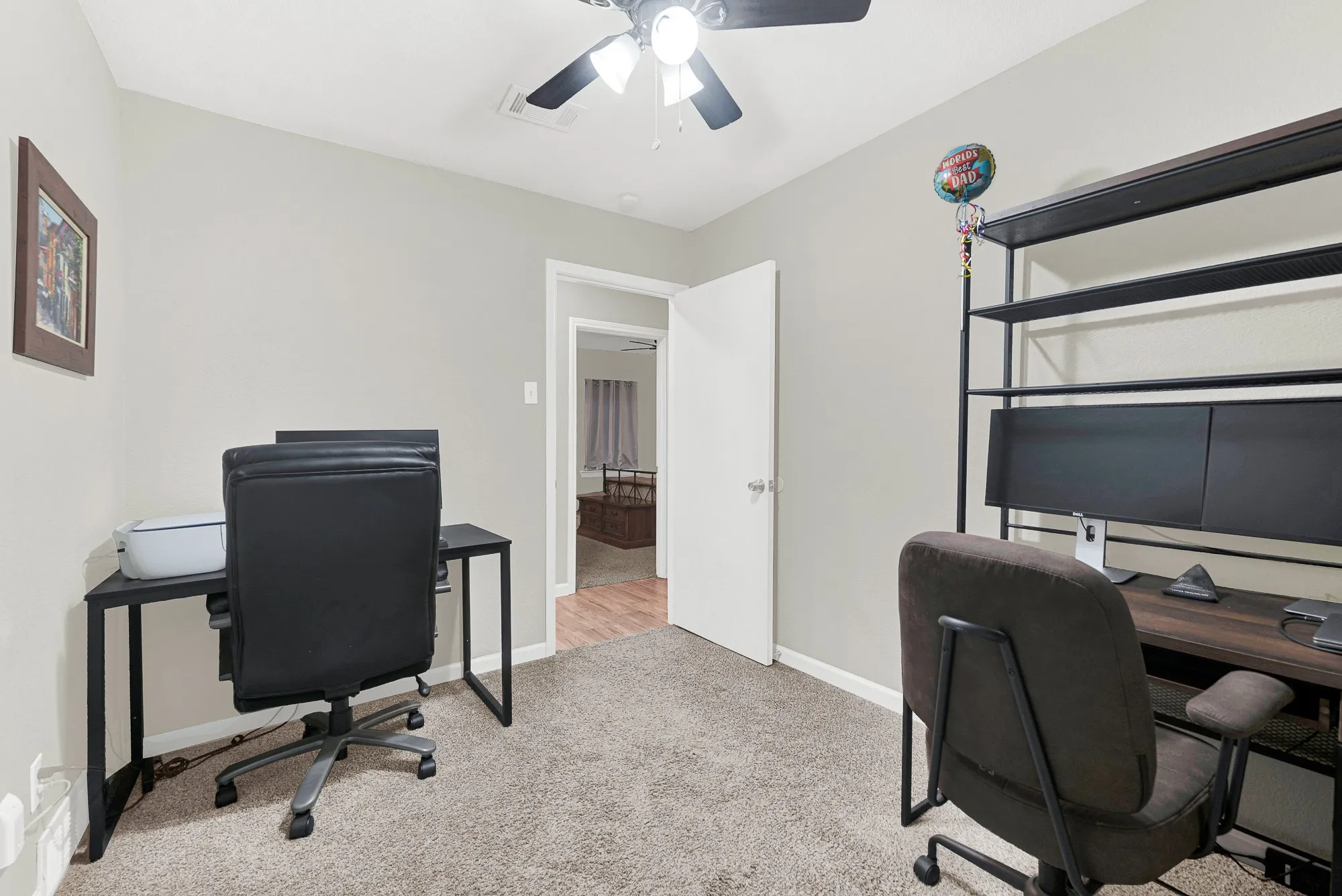 3rd bedroom makes for a great home office