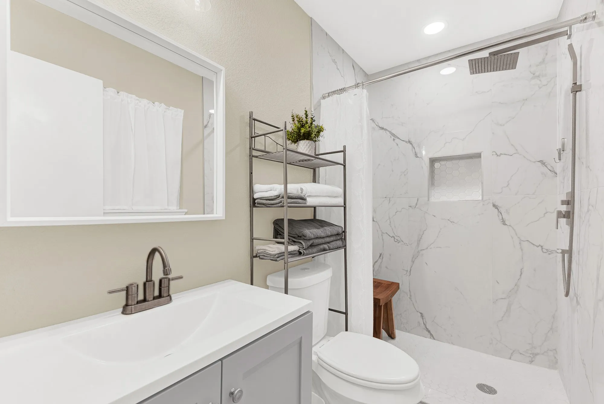 bathroom - 3 bathrooms total, and all 3 are beautifully updated