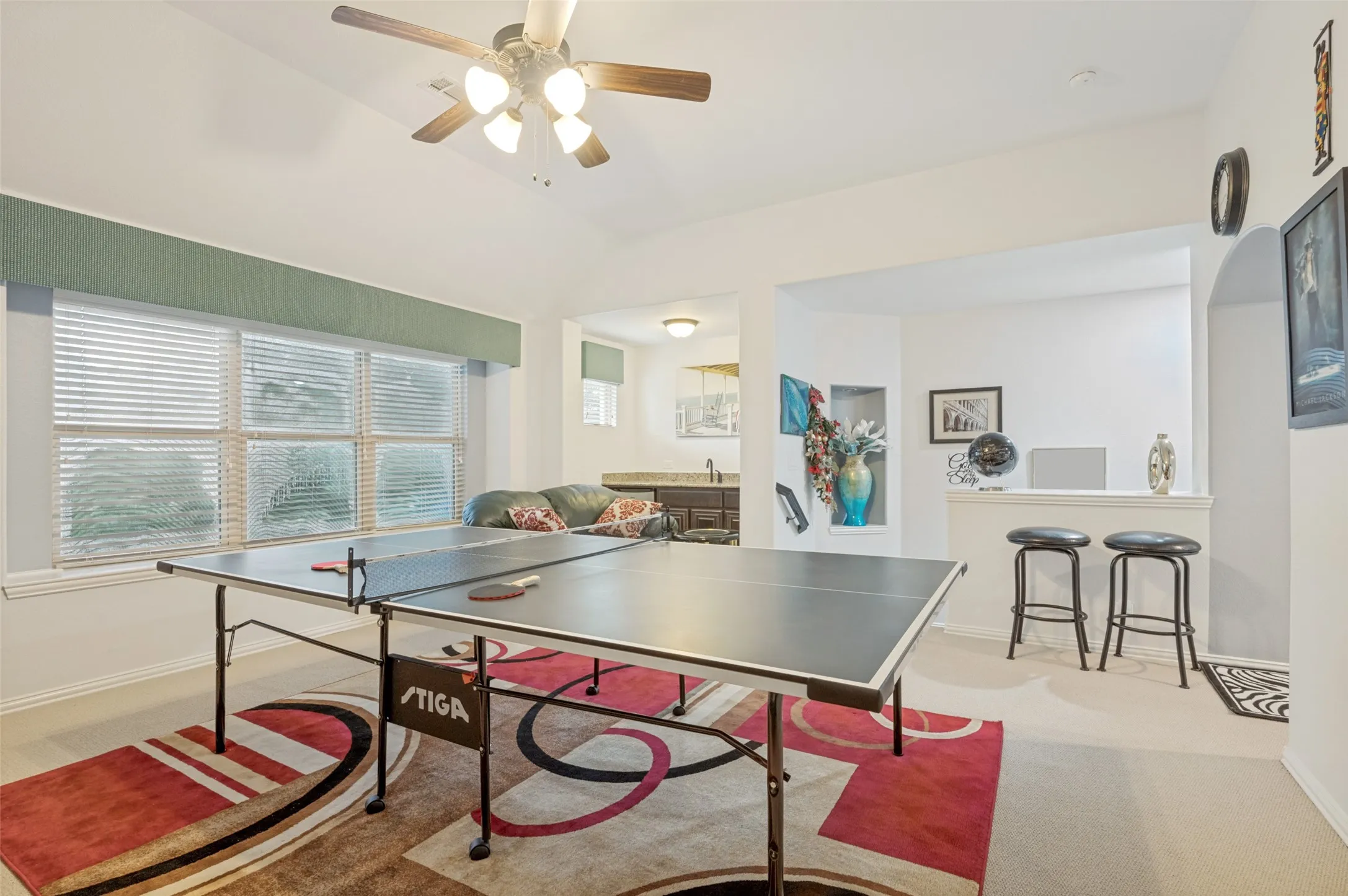 With wet bar