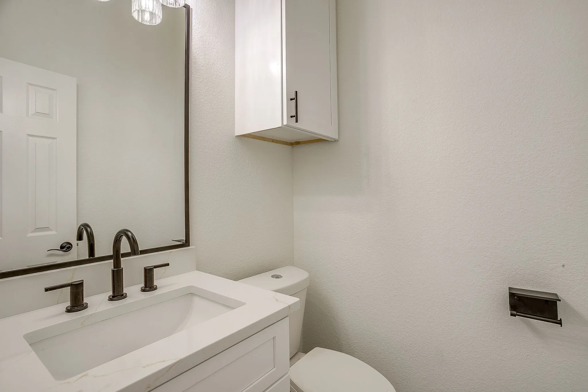 Half Bath located downstairs.