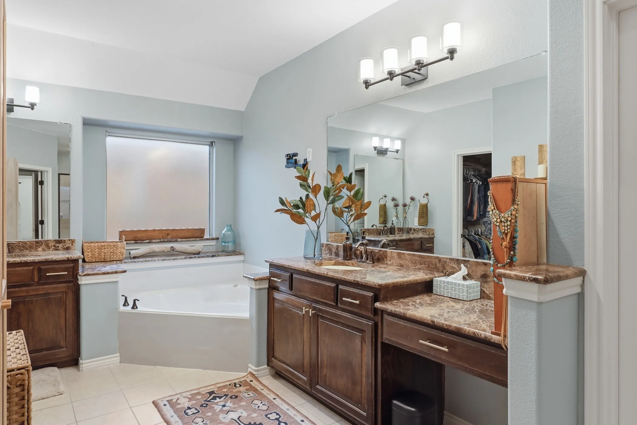 Large primary bathroom!