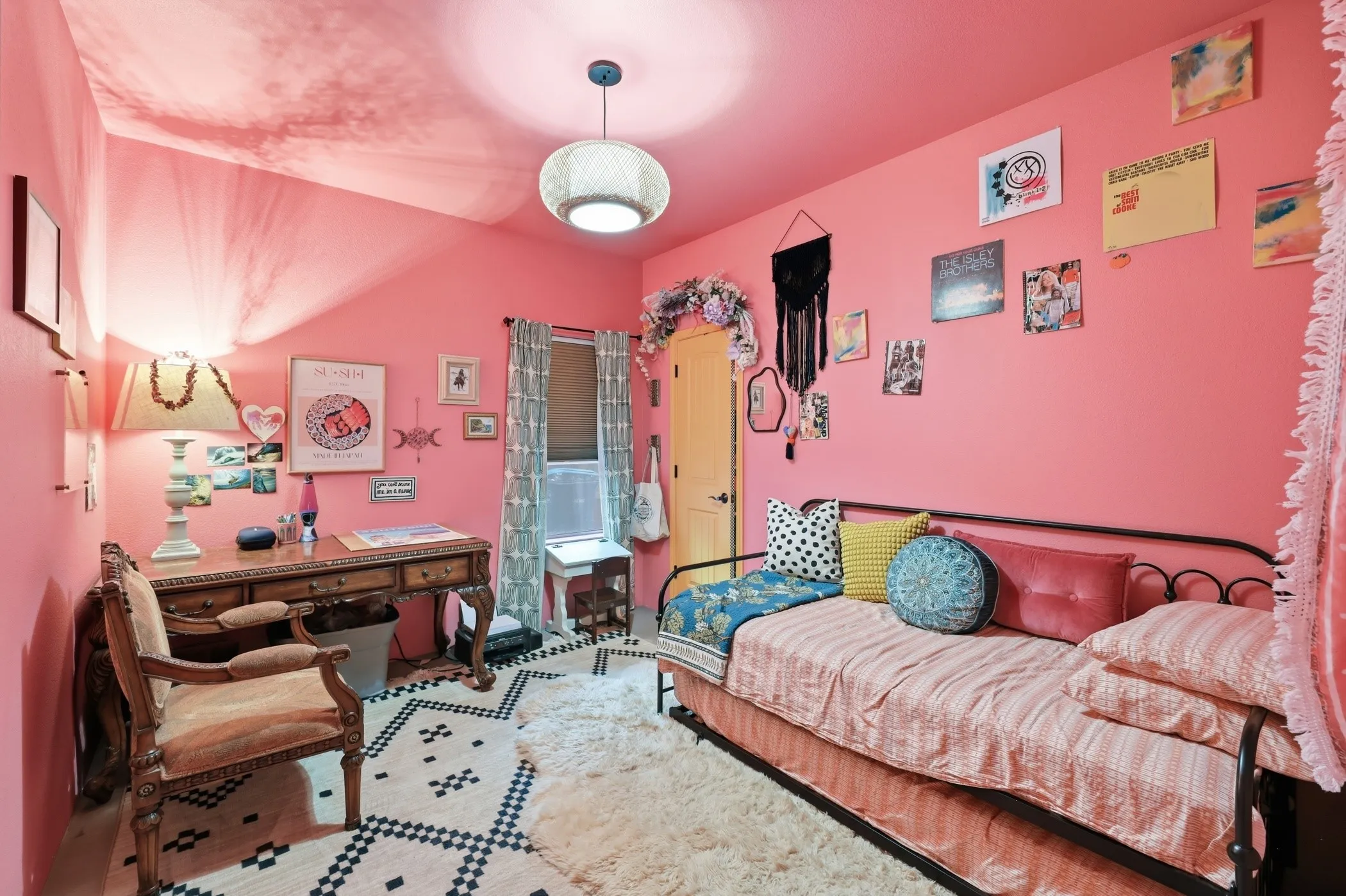 Secondary bedroom currently used as art room!