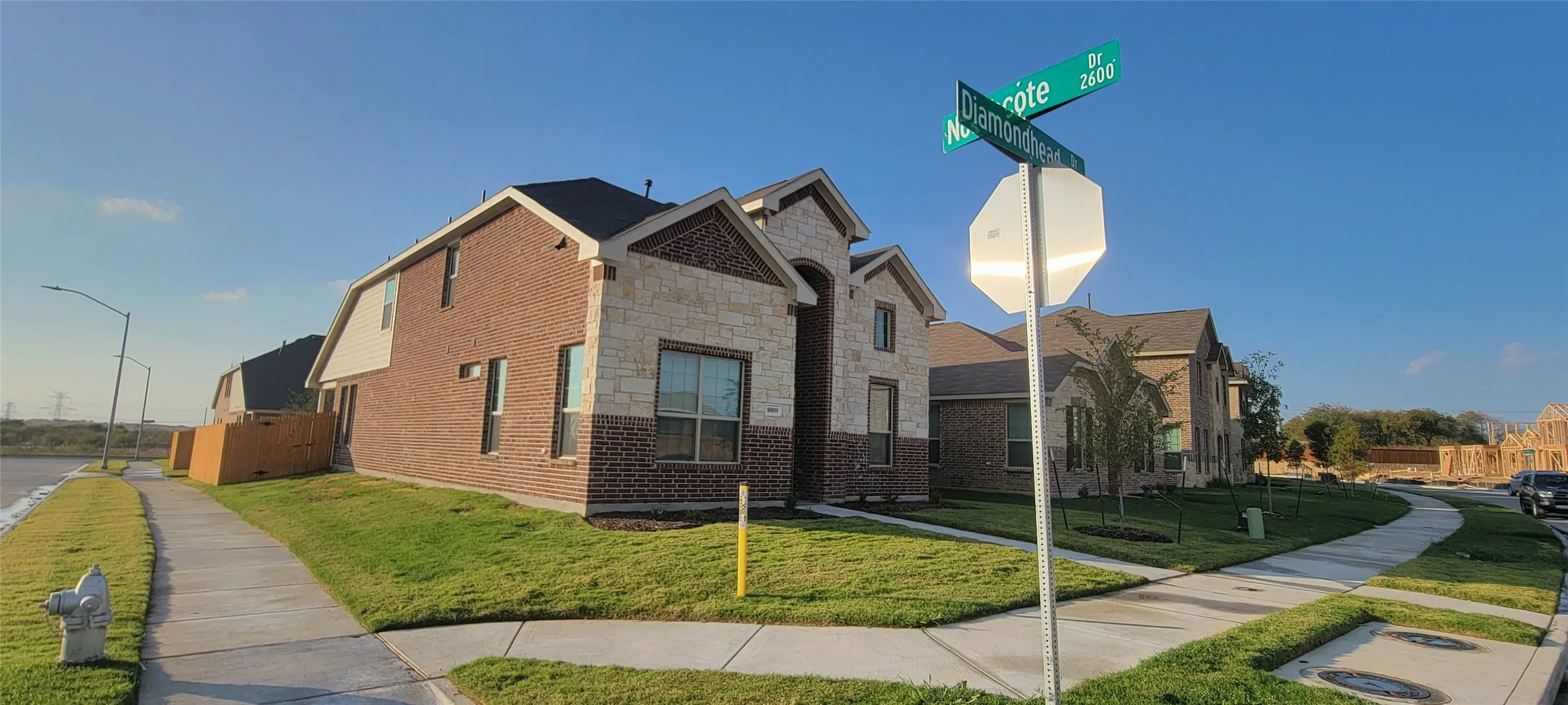Nice corner lot.