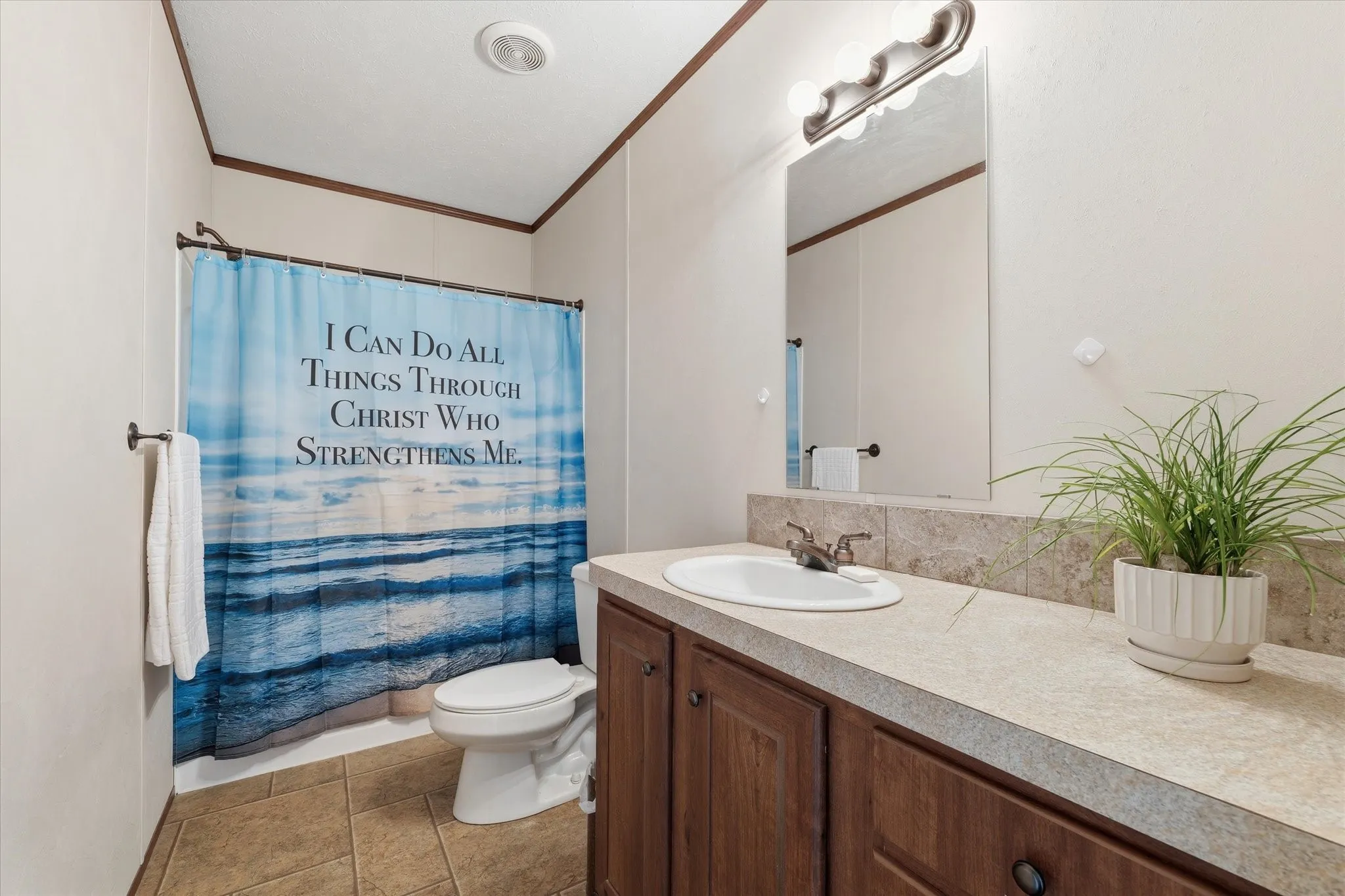 Hall Bath features a tub and shower combo.