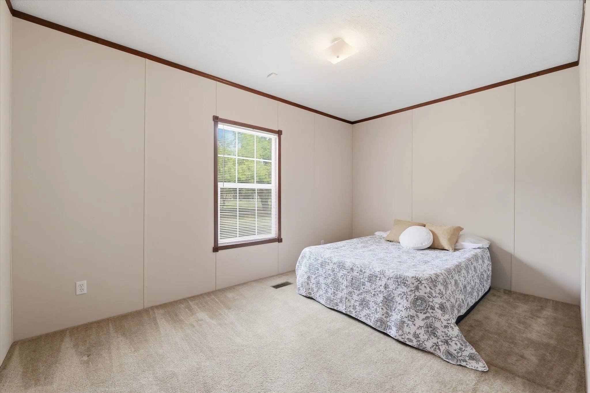 Bedroom 2 is shown with a queen size bed.