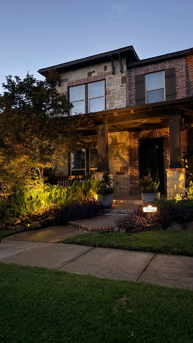 Early mornings or late evenings serene front entrance and private front porch setting.