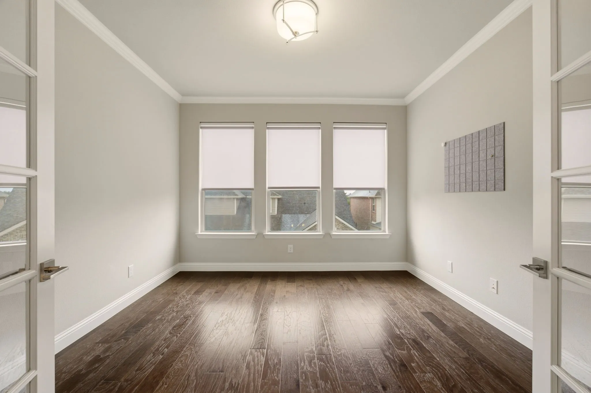 Upstairs Office Enclosed with French Doors