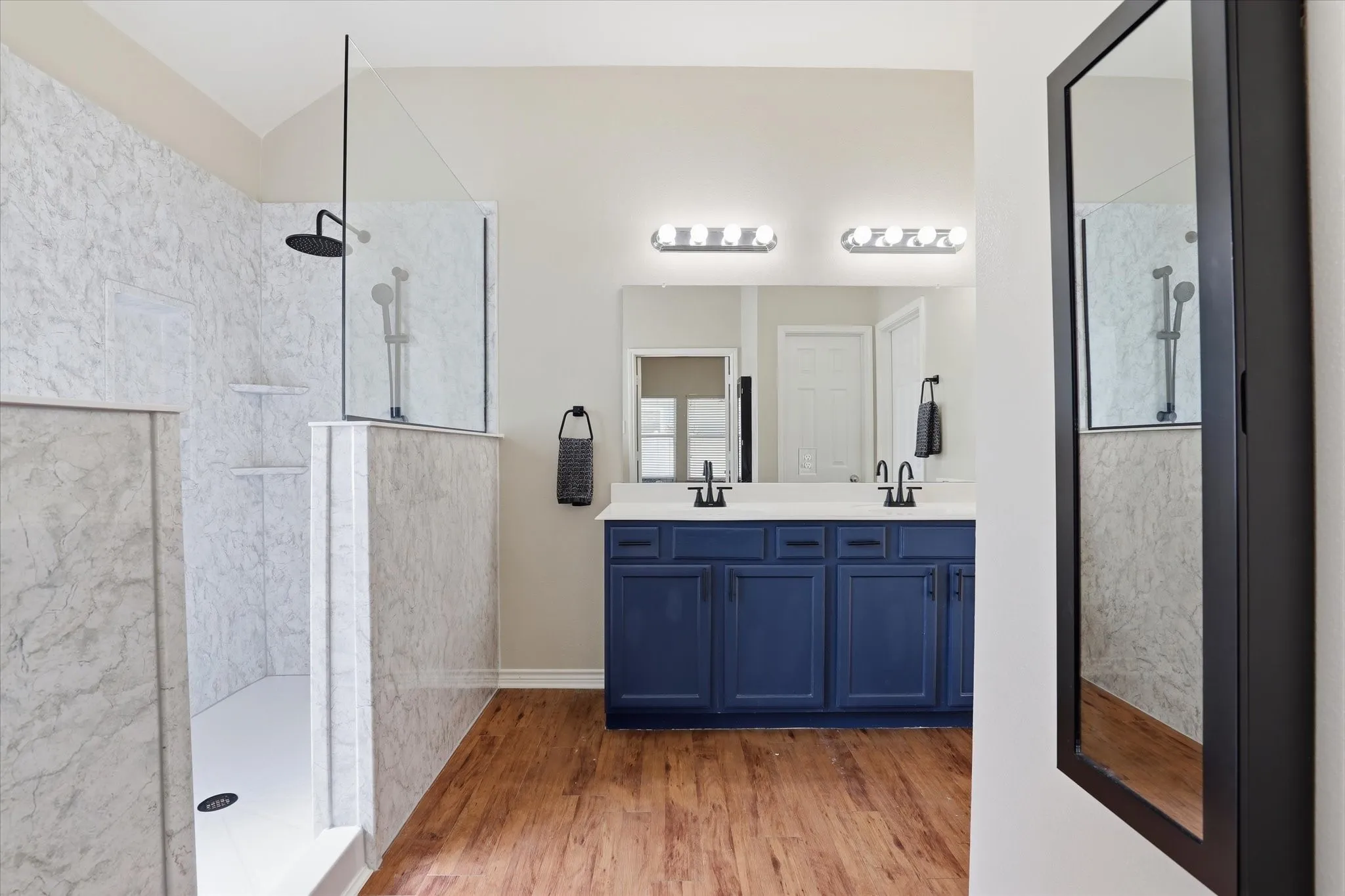 Huge walk-in Shower custom built