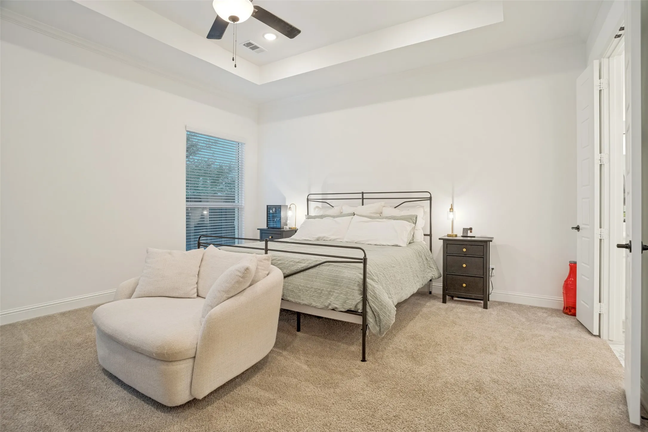 Primary space tucked at the back of the home.
