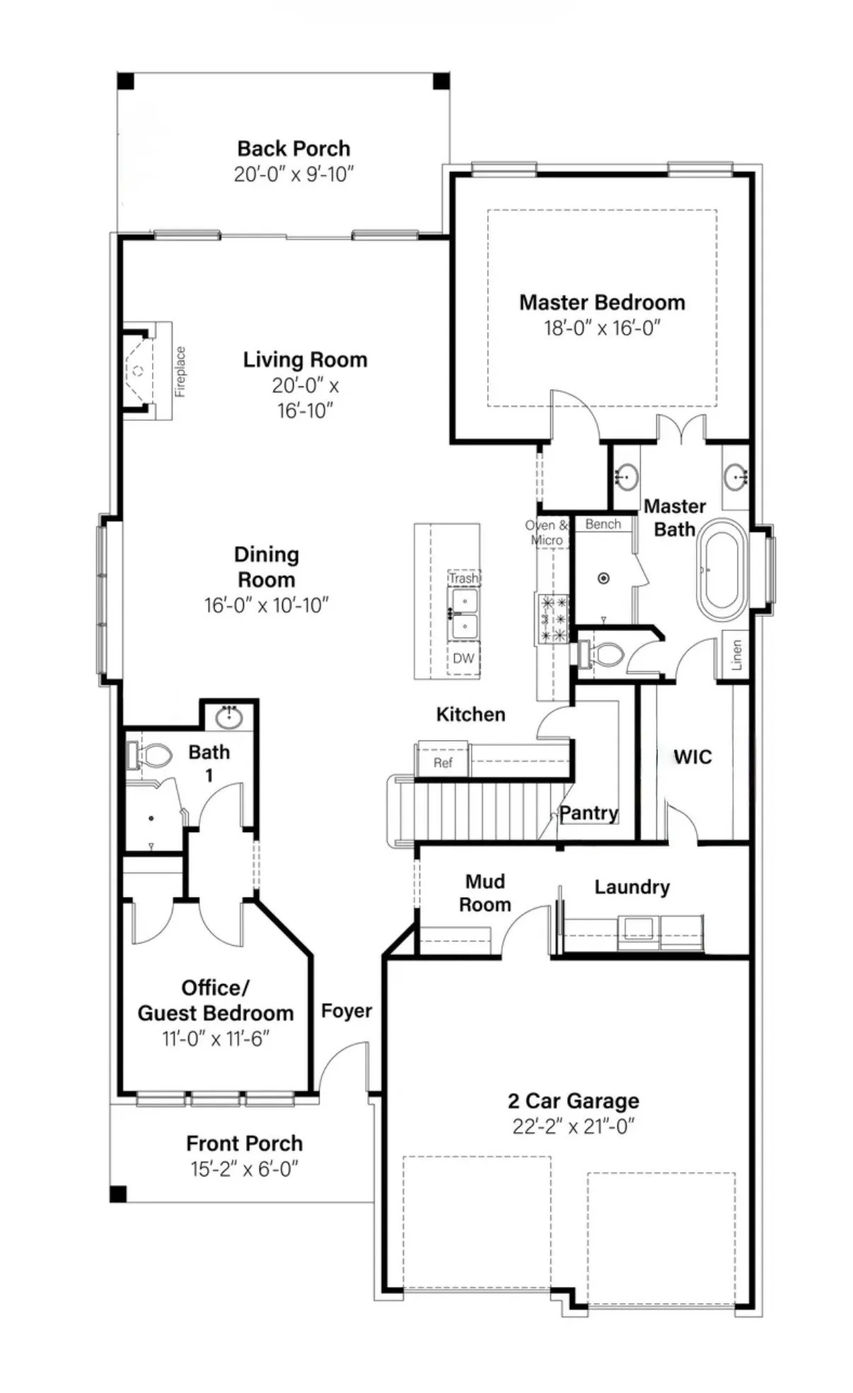 Downstairs floorpan