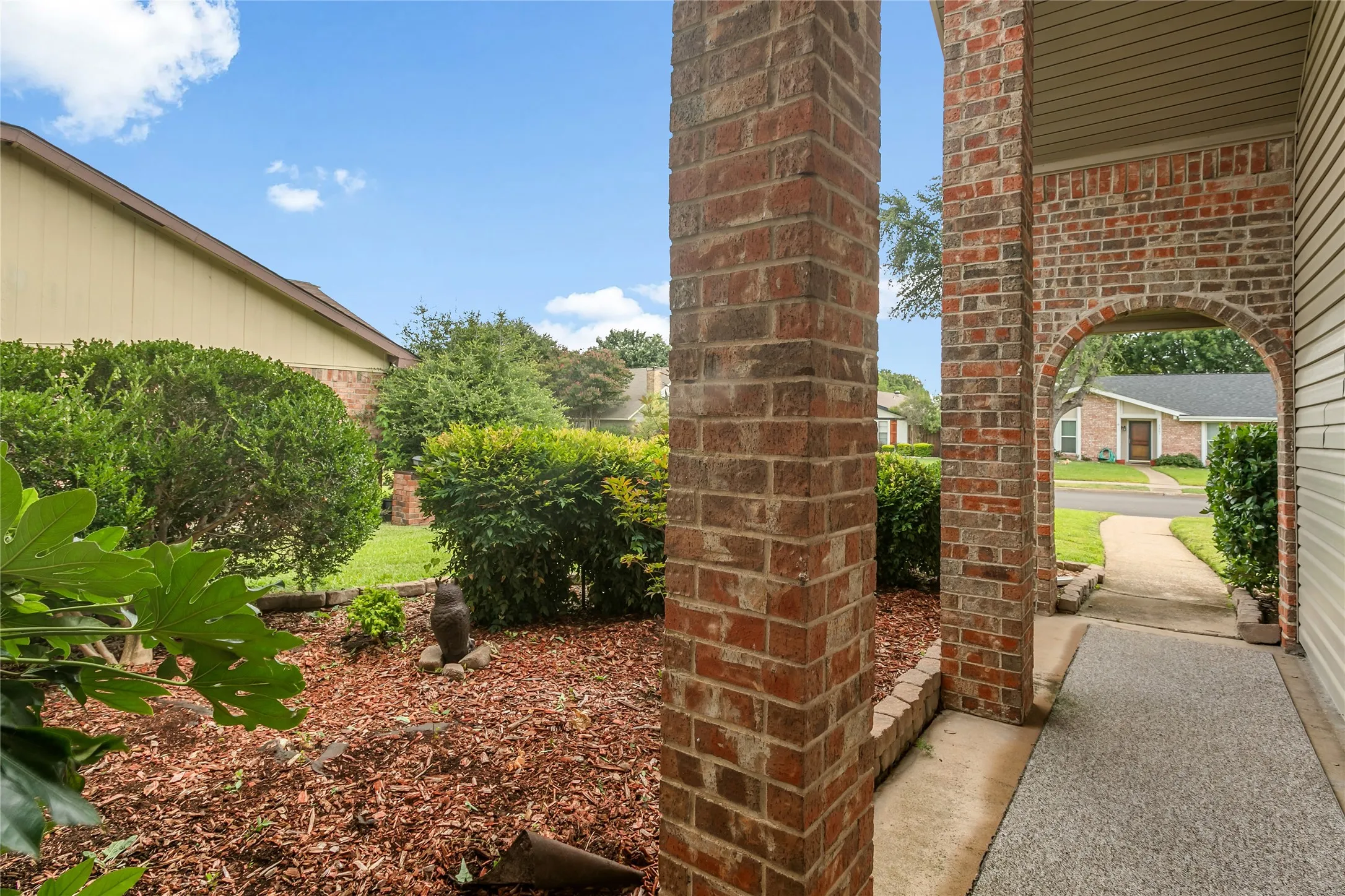 View from front door to the street.