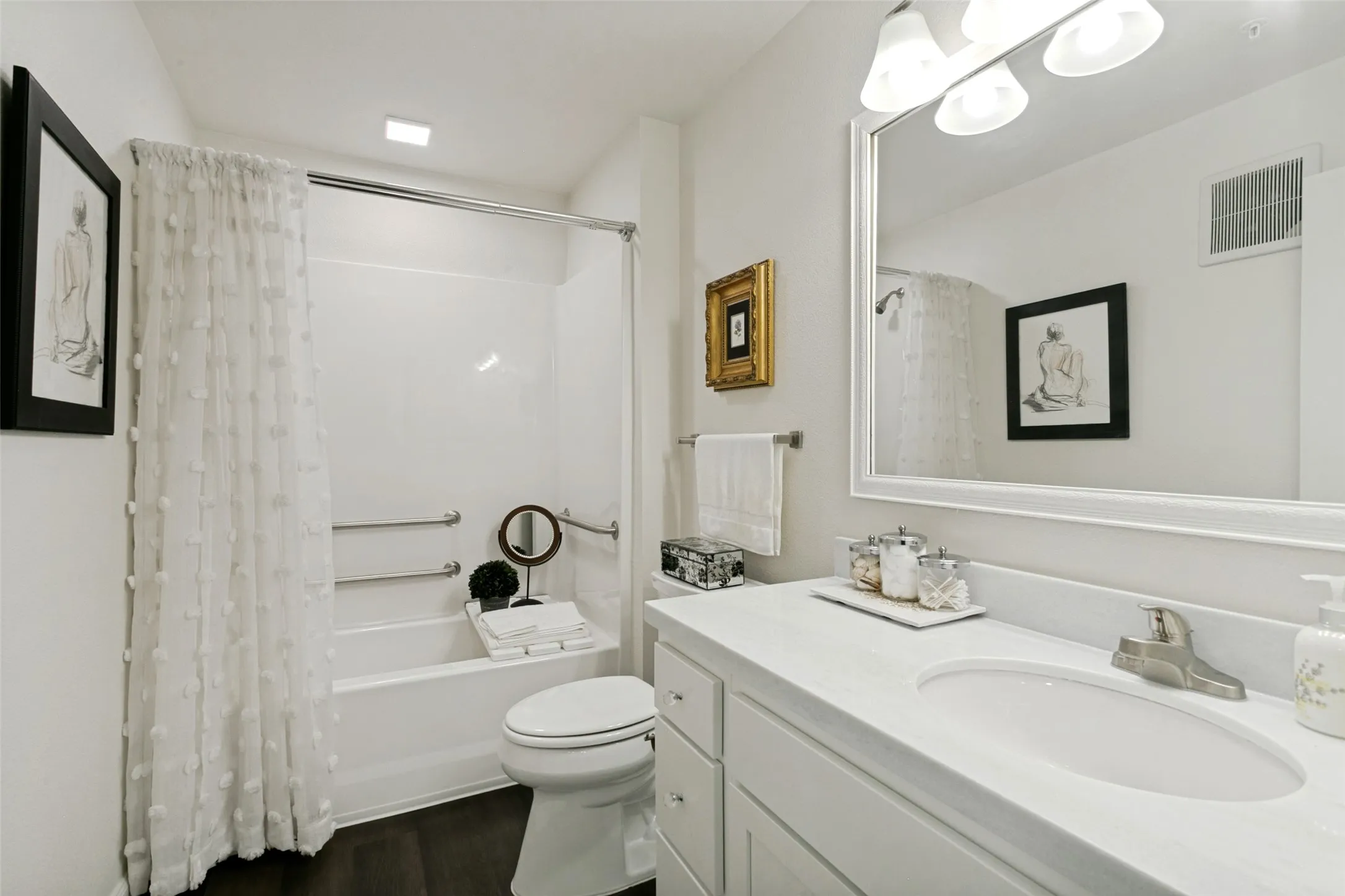 This condo features two full bathrooms.